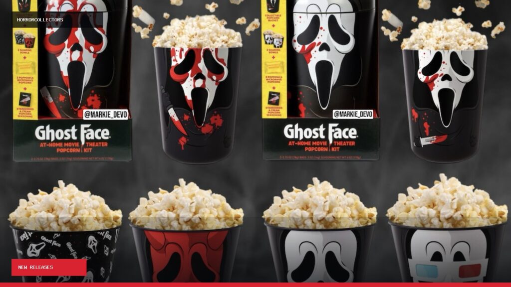 Ghost Face Popcorn Kits from Poppowls Turn Up at Walmart with “Stabberries & Cream” Seasoning
