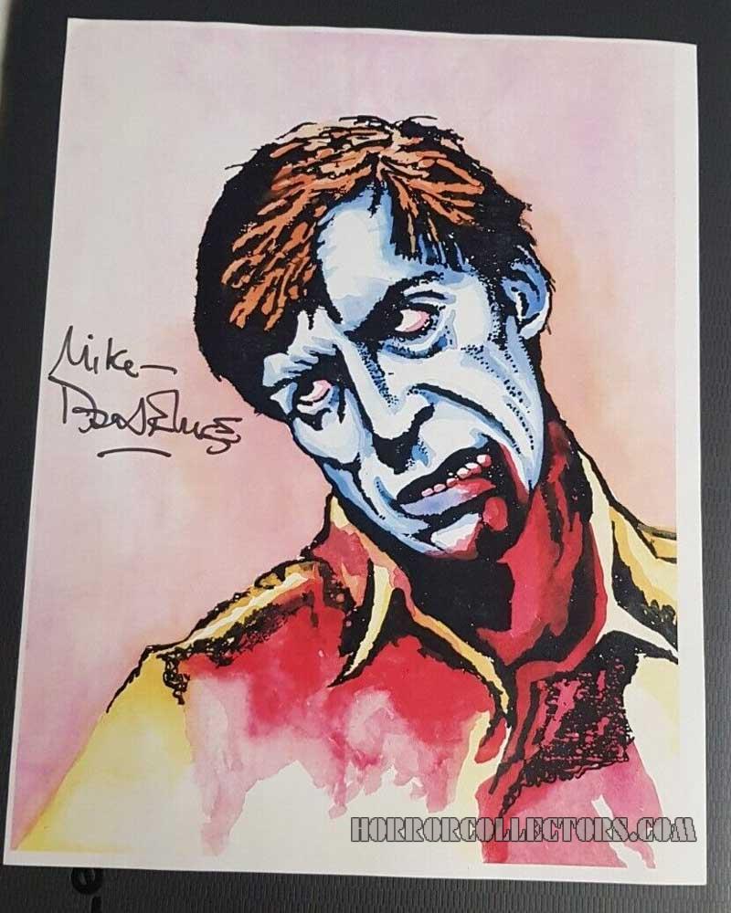 Dawn Of The Dead Signed David Emge Art Autograph Flyboy Zombie