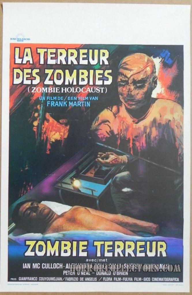 Doctor Butcher M.D. 1980 Zombie Holocaust Belgian Poster Ian McCulloch