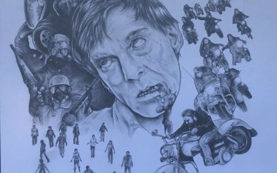 Dawn Of The Dead Original FRIGHT RAGS T-Shirt Art Horror By Scarecrowoven