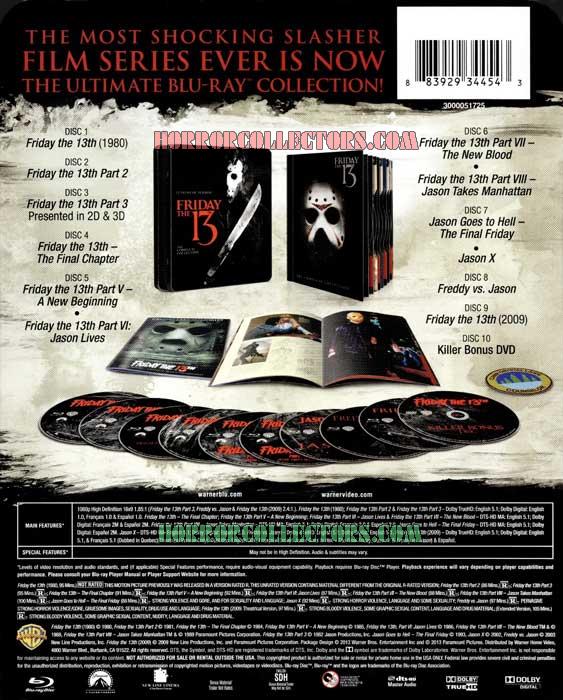 Friday the 13th: The Complete Collection Blu-ray