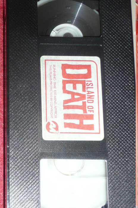 ISLAND OF DEATH UK AVI Video VHS Pre Cert tape