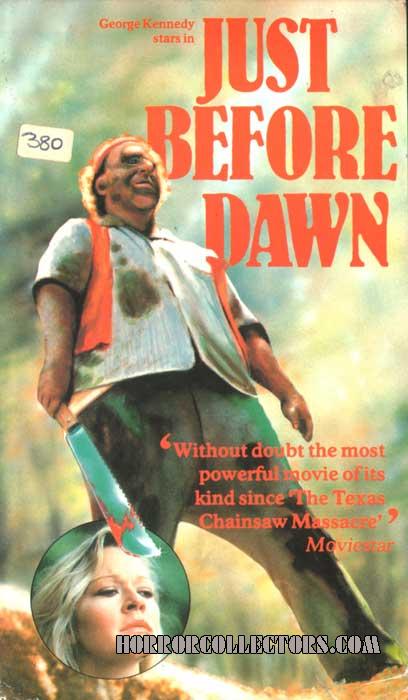 Just Before Dawn UK Rank Video VHS
