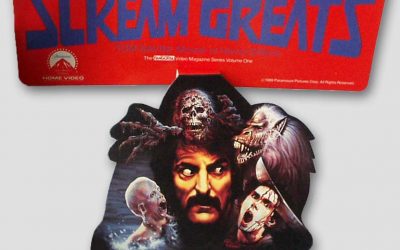 Scream Greats Tom Savini Video Store Promo Cardboard Display Dangler
