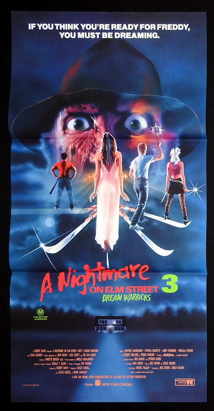 A Nightmare on Elm Street 3: Dream Warriors Australian Daybill (Original)