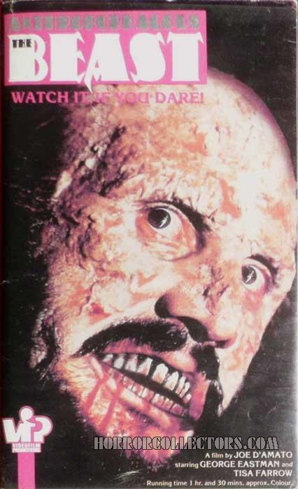 Anthropophagous The Beast UK VFP VHS PRE CERT Video