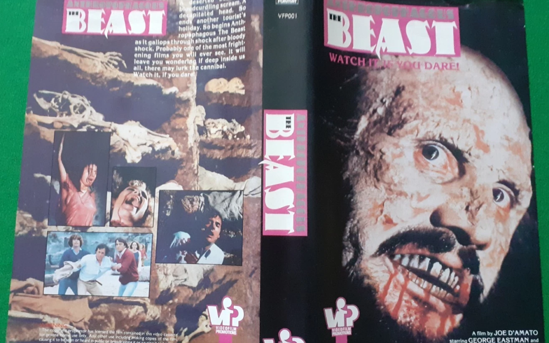 anthropophagous the beast vhs pre cert sleeve only 316831974110