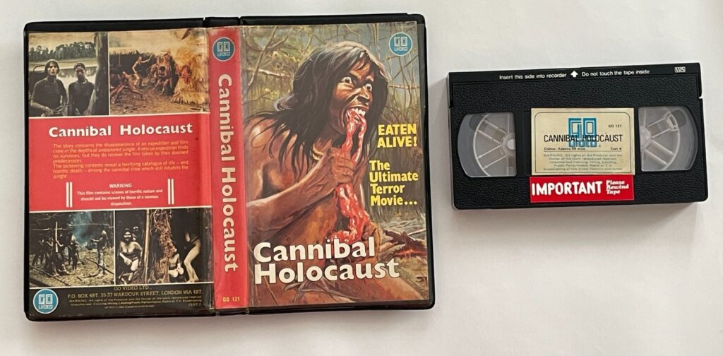 CANNIBAL HOLOCAUST Go Video 121 Pre Cert VHS Rare Video Nasty Stunning Condition - Image 1