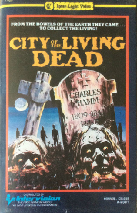 City of the Living Dead Inter Light VHS Video