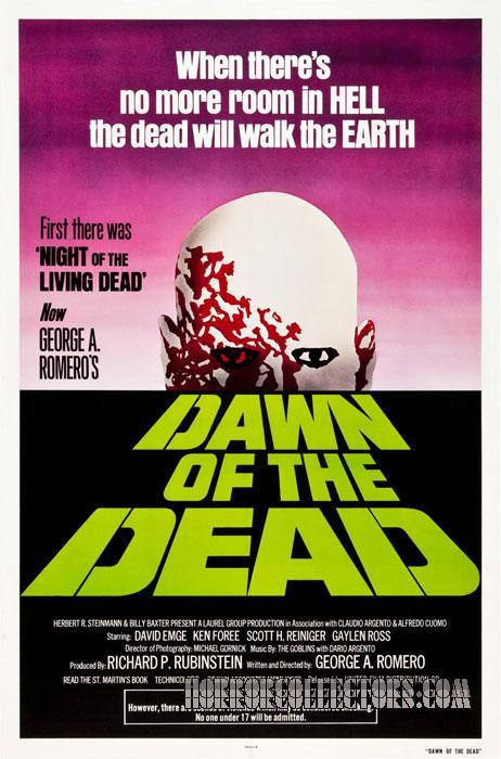 Dawn of the Dead Advance Green Logo One Sheet Poster