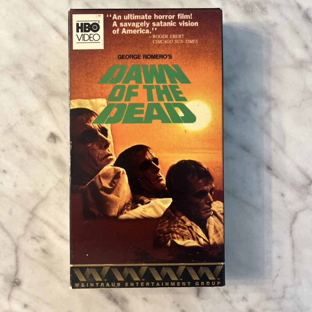 Dawn Of The Dead VHS 1977 Vintage Horror Film HBO Video Rare George Romero movie - Image 1