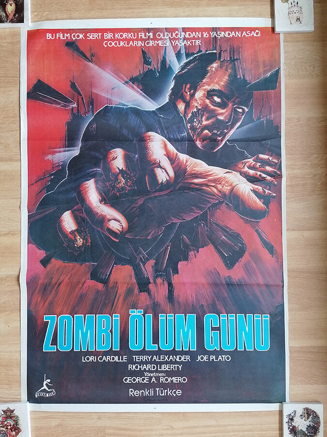 Day of the Dead Turkish Cinema Poster 1985 (Original)