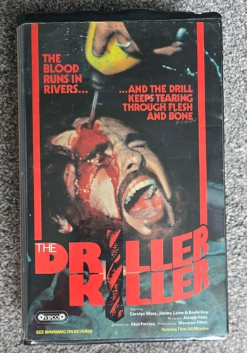 driller killer original pre cert vhs 297276441915