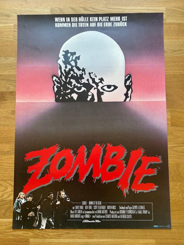 George A. Romero ZOMBIE DAWN OF THE DEAD Filmplakat German poster ROLLED Style A - Image 1