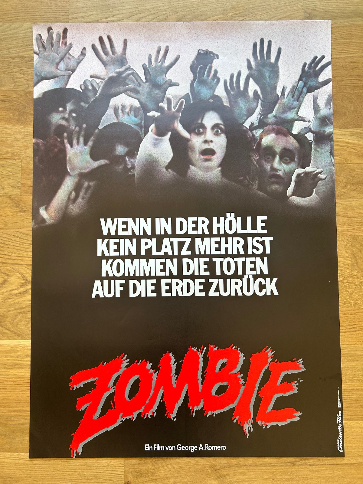 Dawn of the Dead German A1 Poster — Style B (Rolled)