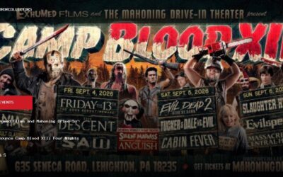 Exhumed Films and Mahoning Drive-In Announce Camp Blood XII: Four Nights of 35mm Slashers and Splatter