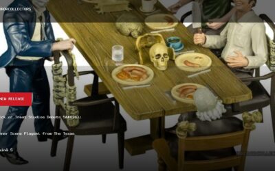 Trick or Treat Studios Debuts 5″ Dinner Scene Playset from The Texas Chain Saw Massacre (1974)