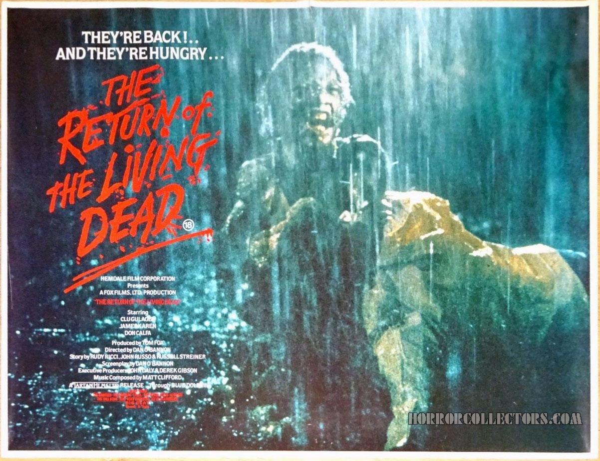 Return of the Living Dead British Quad Poster