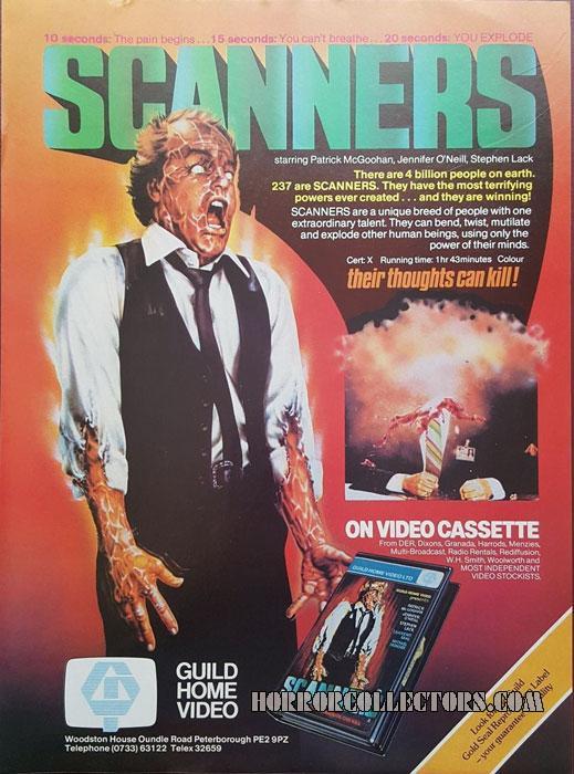 Scanners Guild Home Video Pre-Cert Video 1980’s Magazine Advert