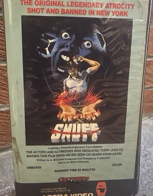snuff astra video vhs pre cert
