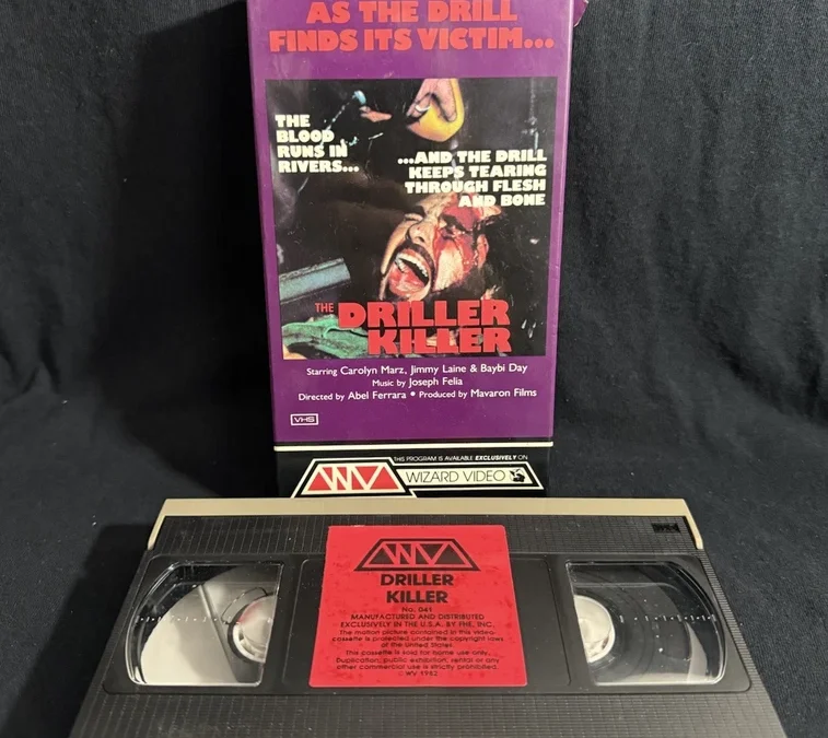 the driller killer wizard video vhs 306157429578