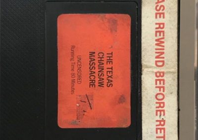 texas chainsaw massacre Original UK vhs pre cert cassette