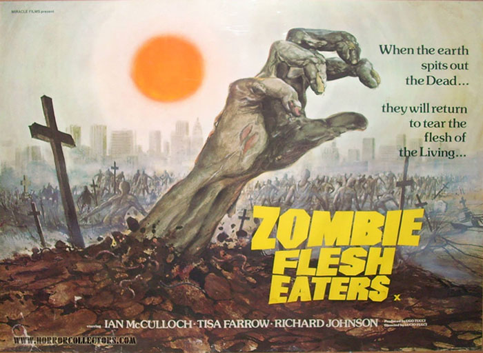 Zombie Flesh Eaters Original British Quad Poster